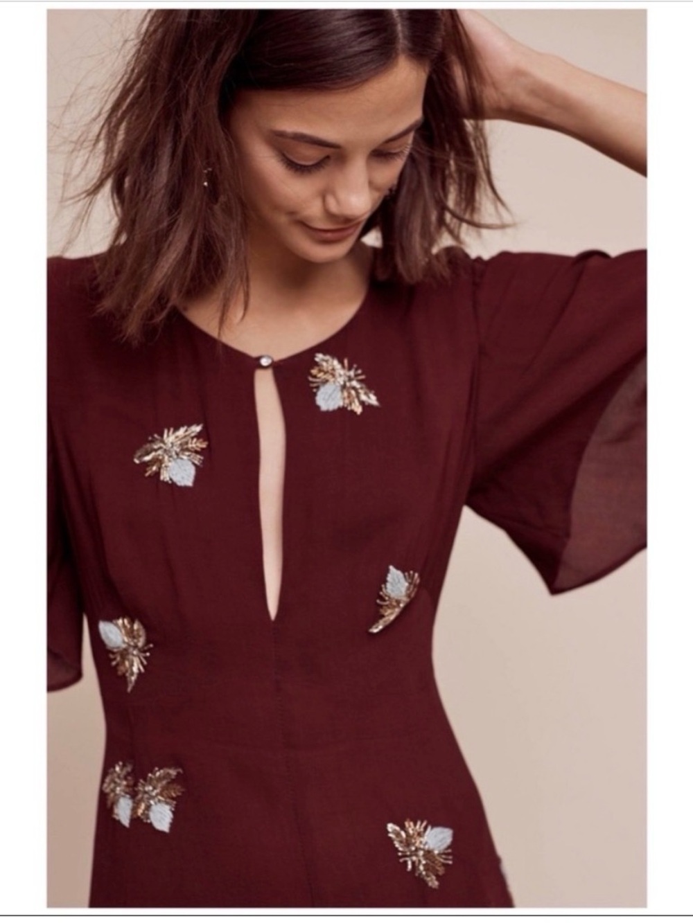 Anthropologie Moulinette Soeurs Beaded Firefly Dress - Picture 3 of 13